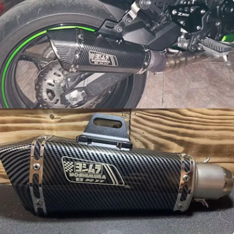 For Kawasaki Z H2 51mm Motorcycle Accessories Exhaust pipe Modified Muffler Pipe echappement moto akrapovic db killer