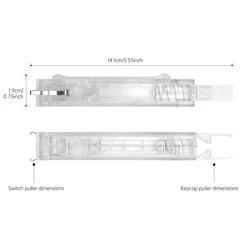 Dual-Function Keycap and Switch Puller (Key switch Puller W)