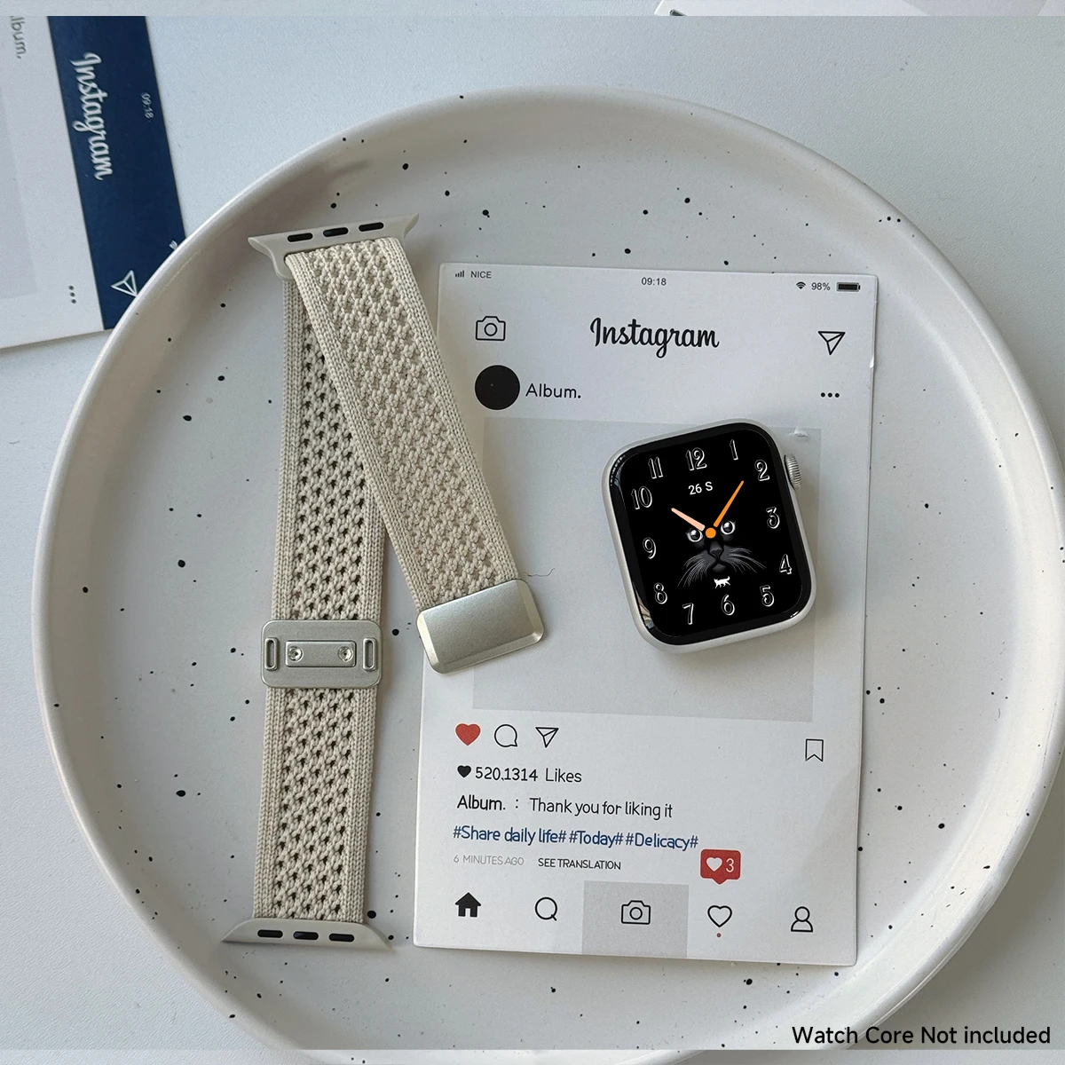 Braided Nylon Magnetic Wristband