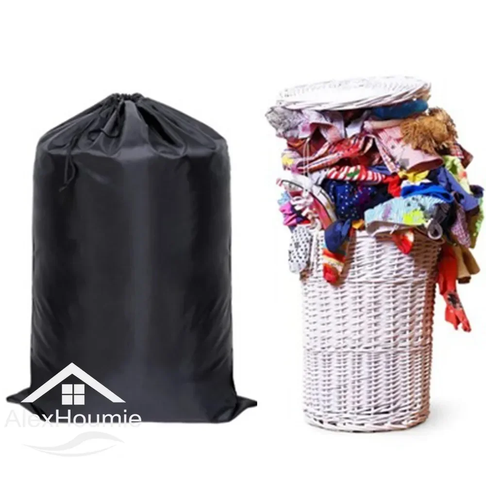 Black Blue Extra Large Laundry Bag Sack With Drawstring Dirty Clothes Storage Bag Quilt Toy Organizer Hotel Bathroom Supplies 5