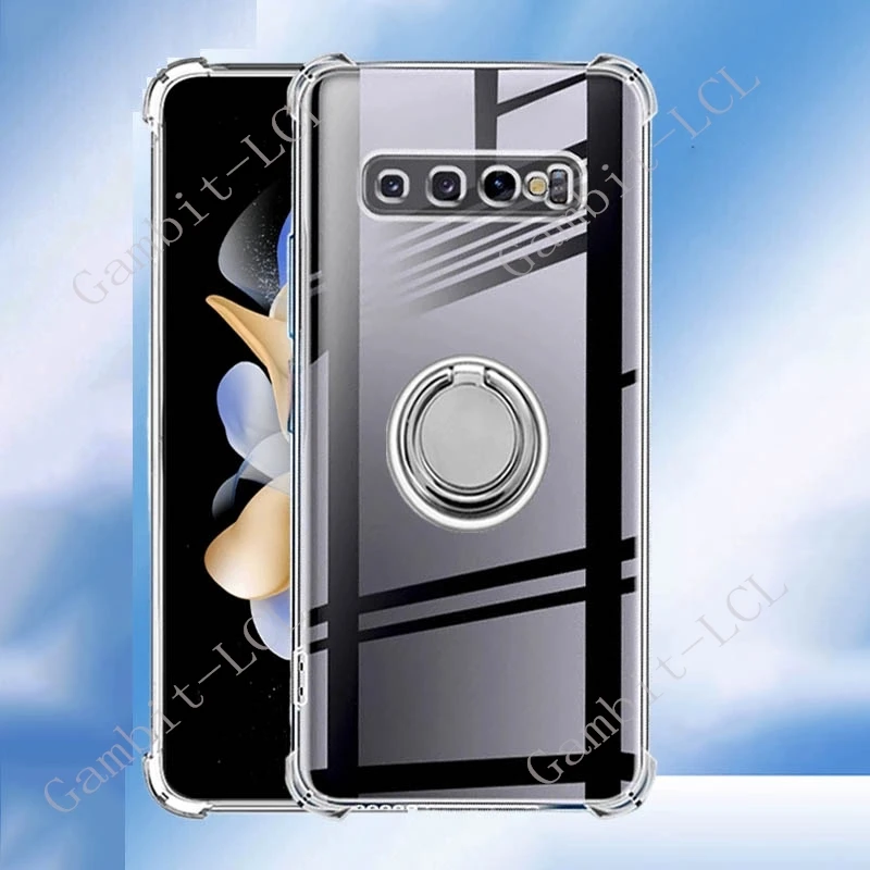 Universal Smartphone TPU Soft Cover with Back Ring Holder Bracket
