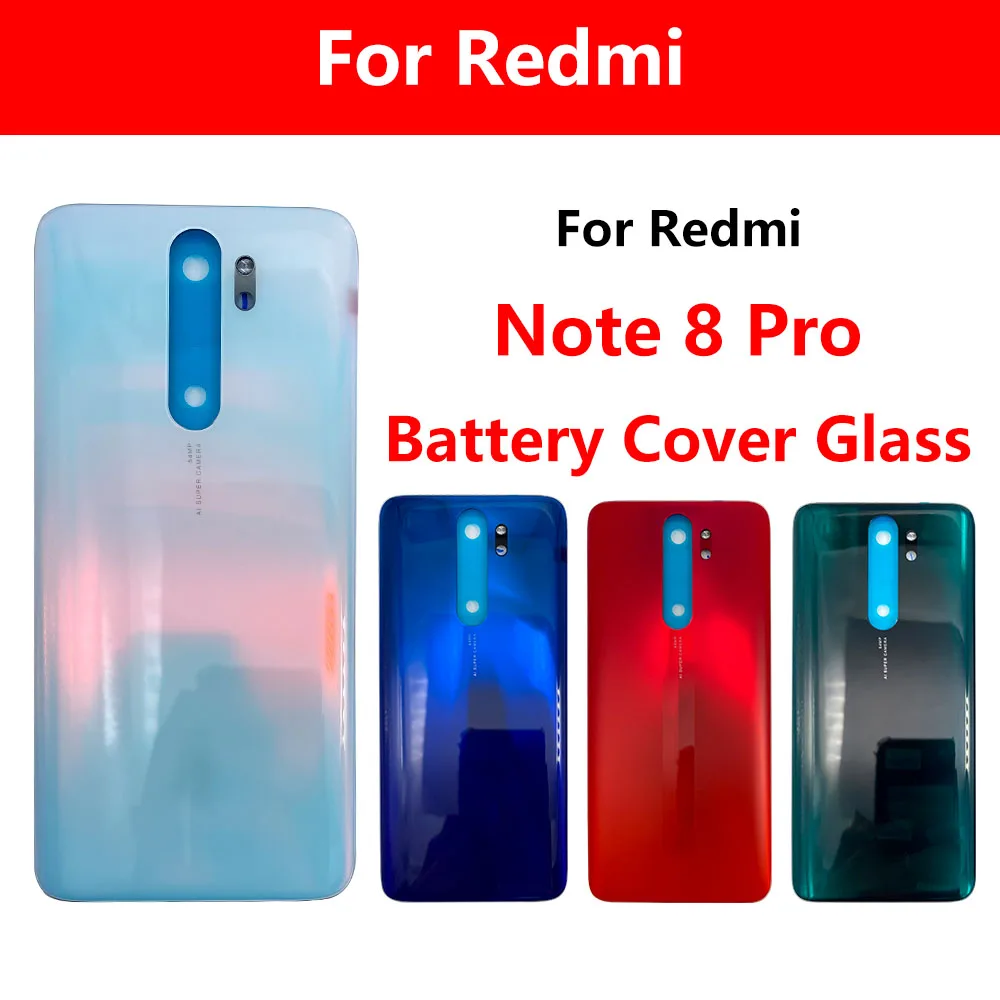

Original New For Xiaomi Redmi Note 8 Pro 8T Battery Cover Back Glass Housing Rear Door Case Panel Adhesive Sticker