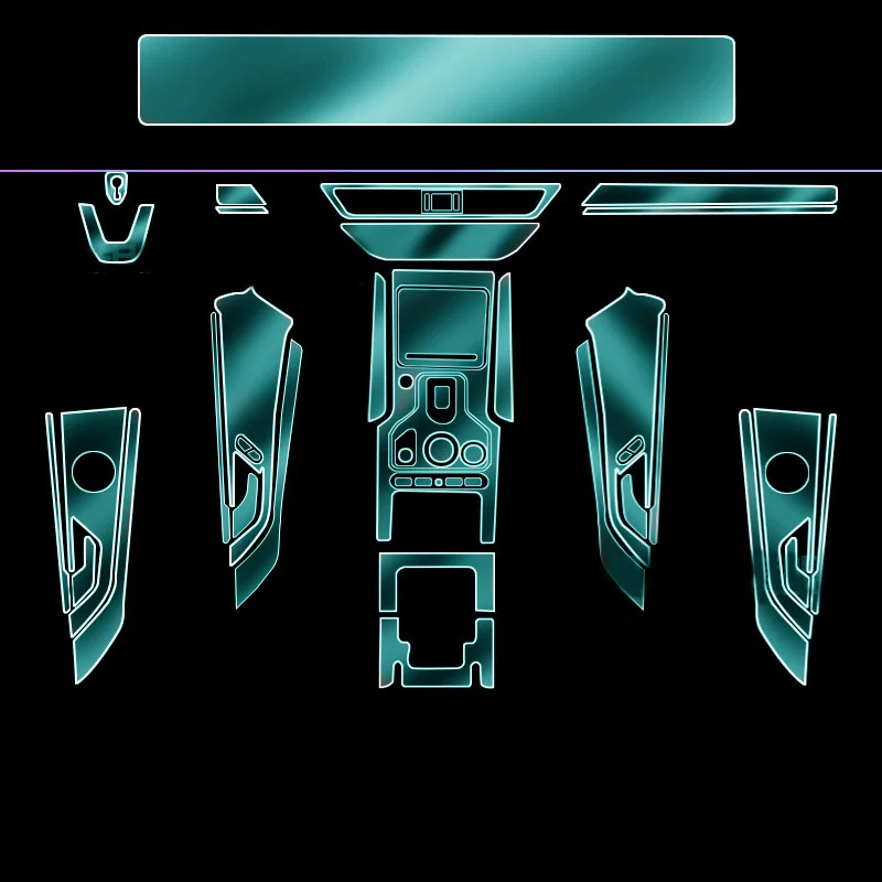 ForHongqiHS520192022TPUTransparentSoftFilmCarSpecialInterior