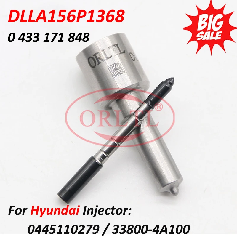 

DLLA156P1368 Injector Sprayer Nozzle 0433171848 Auto Repair Kits For Hyundai 33800-4A100 0445110730 0445110279 0445110186