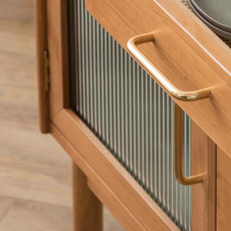 Kitchen Mobile Locker Sideboard Laden Tall Cabinet Cabinet Glass Storage Sideboard Dining Room Meuble Cuisine Indoor Decoration