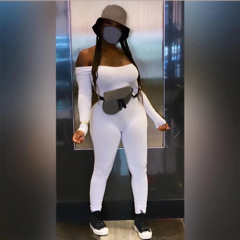 BKLD Women Clothing New Style 2024 Autumn And Winter Fashion Solid Color Long Sleeve Skinny Fitness Jumpsuit One Pieces