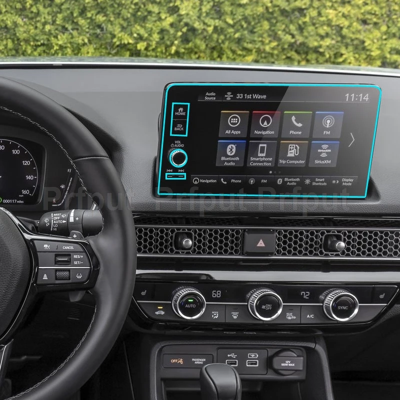 

Car GPS navigation screen tempered glass protective film for Honda ZR-V HR-V Civic 2023 9 inch car sticker Scratch-resistant