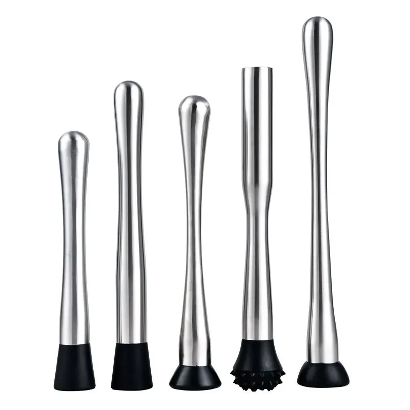 Stainless Steel Wine Mixing Stick Cocktail Shaker Ice Crusher Hammer Barware Tool Bar Utensil Wine Drink Muddler Bar Accessories bar tools