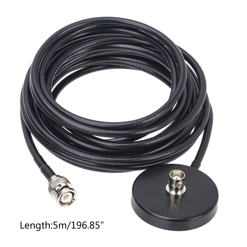 Two Way Radio Antenna Radio Antenna Radio Antenna Base with 5m Cable for g Two Way Base Vertical /Parallel Polarization BNC Connector