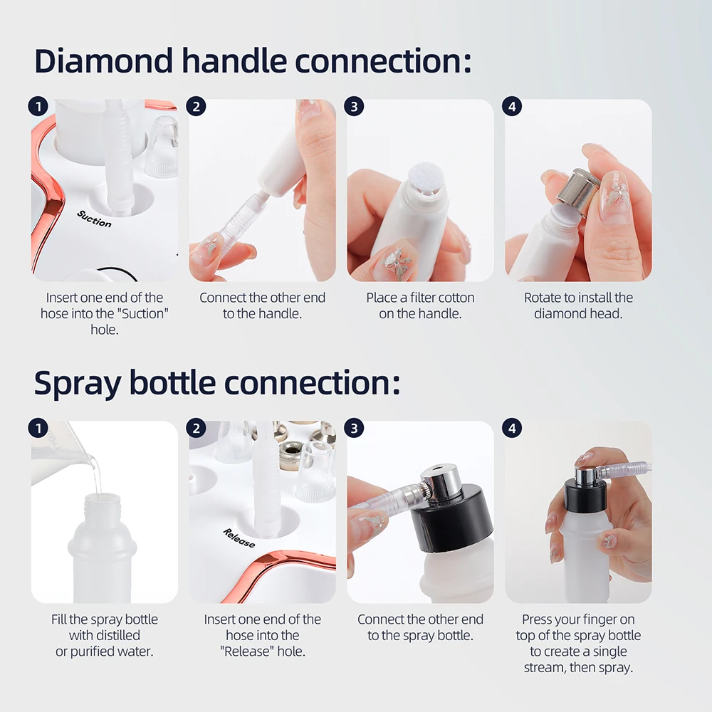 Professional Diamond Microdermabrasion Machine Home Use Facial Peeling Beauty Machine Exfoliation Face Deep Cleaning Skin Care 6