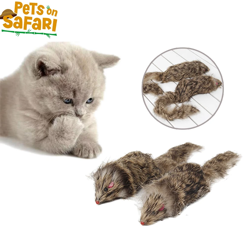 Interactive Cat Toys Game Play Teasering Toy Training Supplies Funny Simulation Mouse for Pet Cat Kitten Playing squeaky dog toy