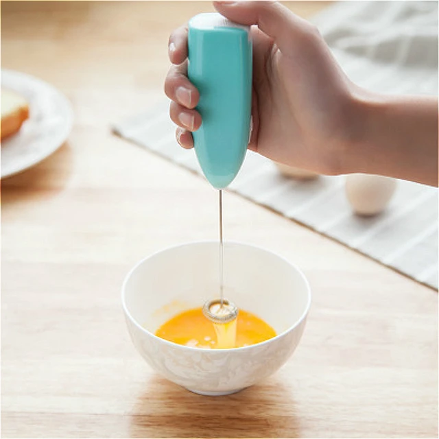 Electric Milk Foamer Chocolate Milk Jugs Frother Whisk Mixer Eggs Beater  For Coffee Creamer Whisker Kitchen Cooking Tools