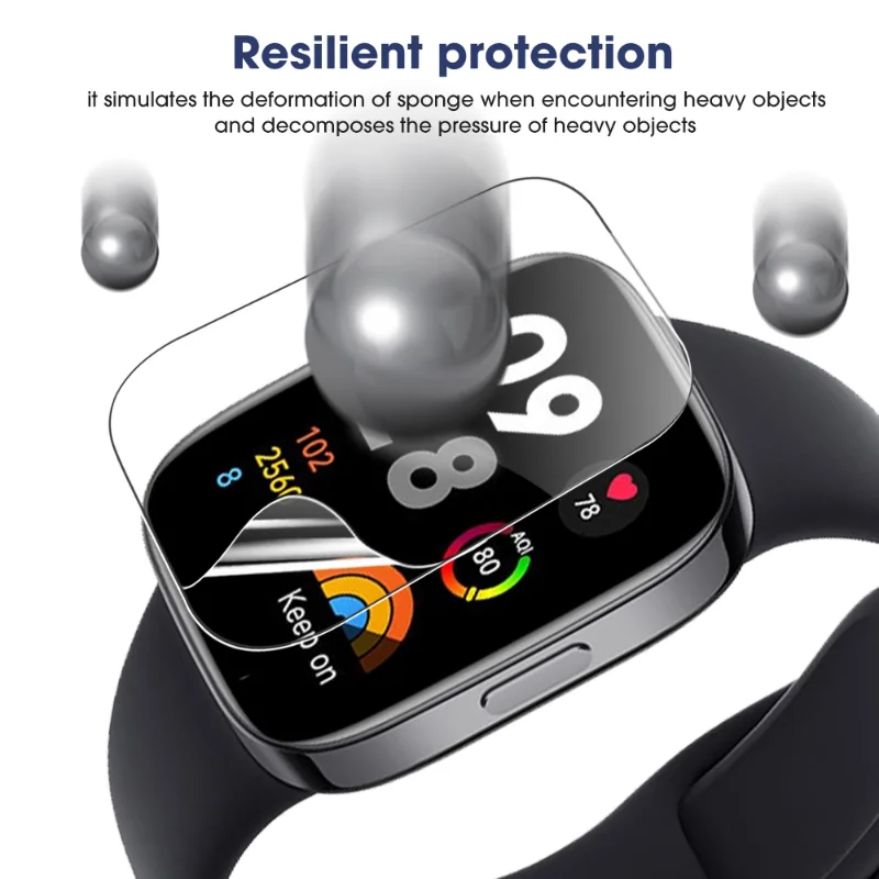 Curved Hydrogel Film Screen Protector for Smart Watches