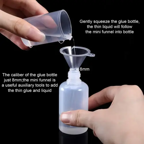 20PCS 5ml-120ml Dropper Bottles Plasitc LDPE Empty Squeezable Eye Juice Essecn Container CRC Cap Long Dropper Tip + Funnels - Image 5