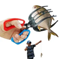 Premium Three - Claw Metal Fish Grips - Effortlessly Secure Your Catch (Red)