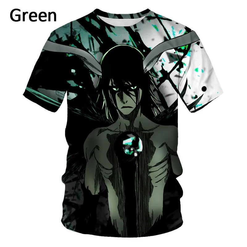 

New 3D Anime Bleach T-shirt Fashion Creative Men's Short Sleeve Casual Oversized T-shirt O-Neck Tops