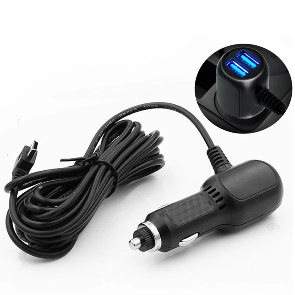

1 шт., автомобильное зарядное устройство с двумя USB-портами, 12 В, 3,5 А