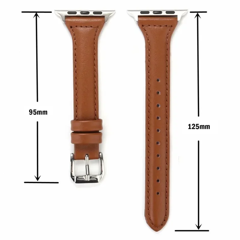 애플 워치 밴드용 슬림 가죽 스트랩, 울트라 2, 49mm, 44mm, 40mm, 41mm, 42mm, 38mm, 49mm, 44mm, 애플 워치 8, 9, 8, 7, se, 5, 4, 6