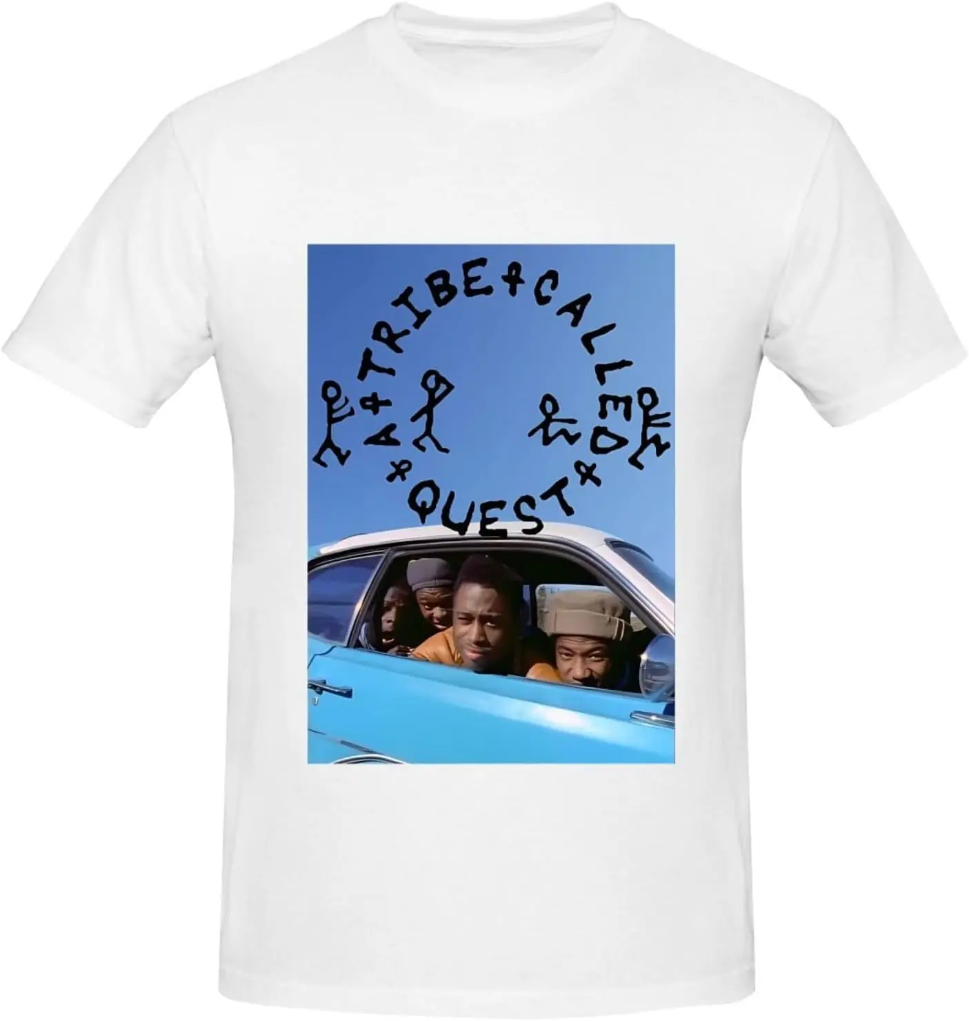 

A Tribe Music Called Quest Men's T-Shirt Basic Short Sleeve Tee Fashion Classic Music Memory Casual Top