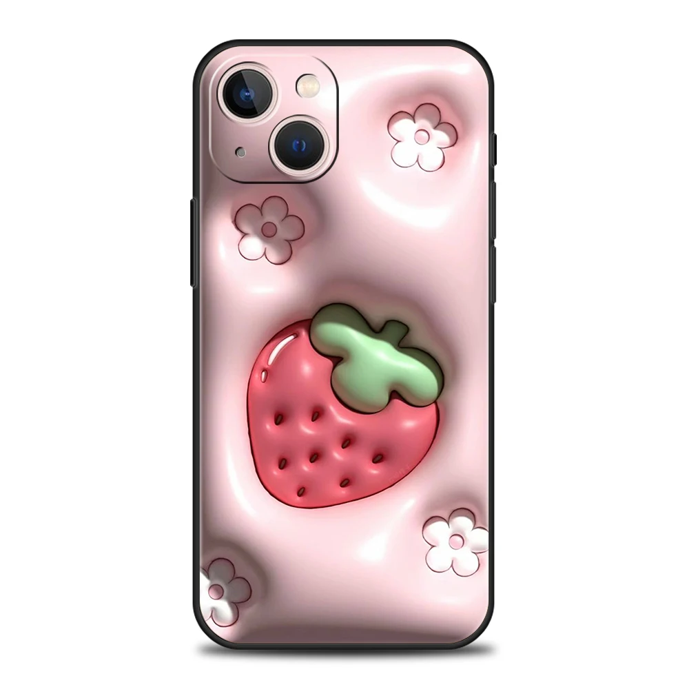 Adorable Cartoon Design Silicone Phone Case Cover - Soft Protective s Shell