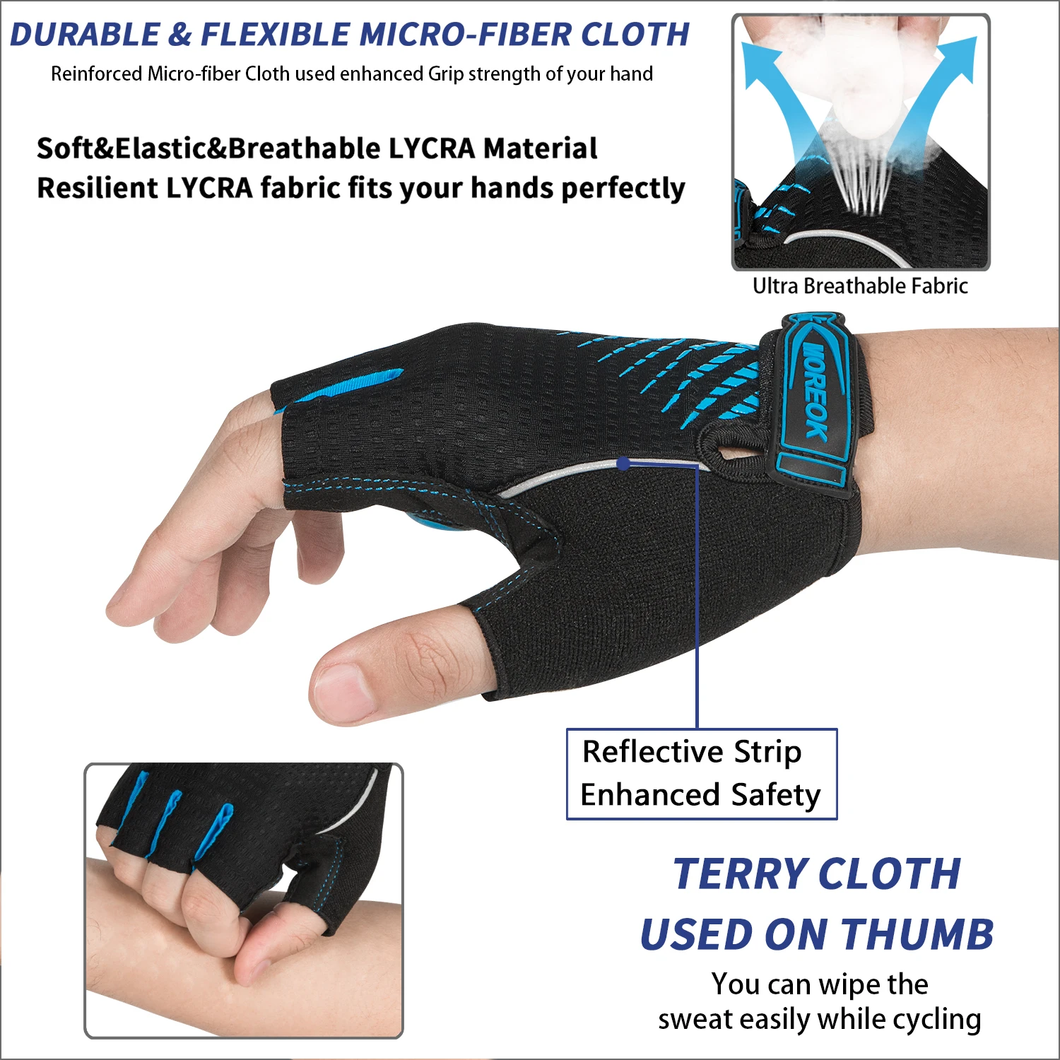 Cycling Gloves 5MM Gel Shock-absorbing Half Finger Bike Gloves for MTB Mountain Road Bike cycling gloves,half finger gloves,fingerless gloves,sports gloves