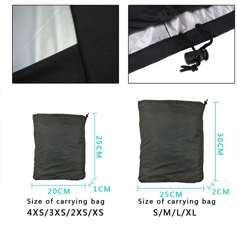 BBQ Cover Anti-Dust Waterproof Heavy Duty Grill Cover Rain Protective Round Rectangle Outdoor Barbecue Accessories grill cover