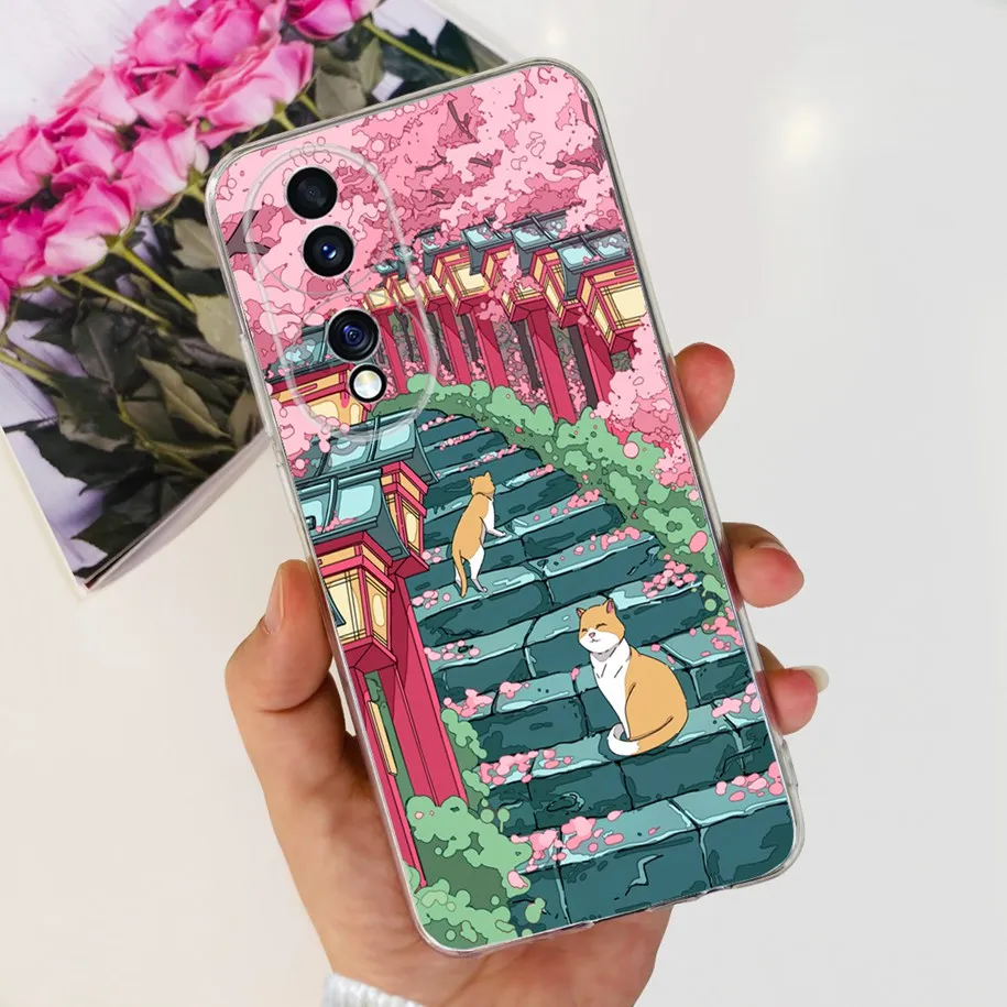 Floral Clear Shockproof Silicone Phone Case – Fashionable and Durable Protection