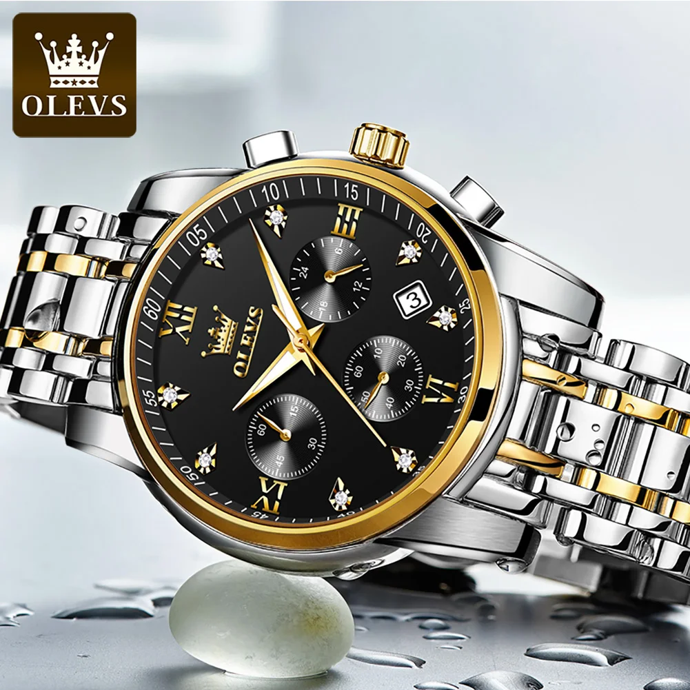 

TAXAU Fashion Watch For Men Luminous Business Men‘s Watches Original Waterproof Chronograph Male Quartz Wristwatch Reloj Hombre