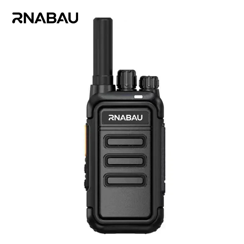 2-Piece Mini Portable Walkie Talkie Set - USB-C Rechargeable, Long Range UHF Transceivers