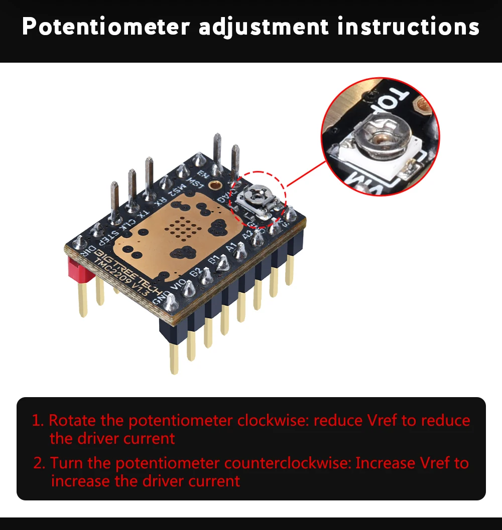bigtreetech motorista de motor deslizante uart vs para skr skr mini ender peças de impressora