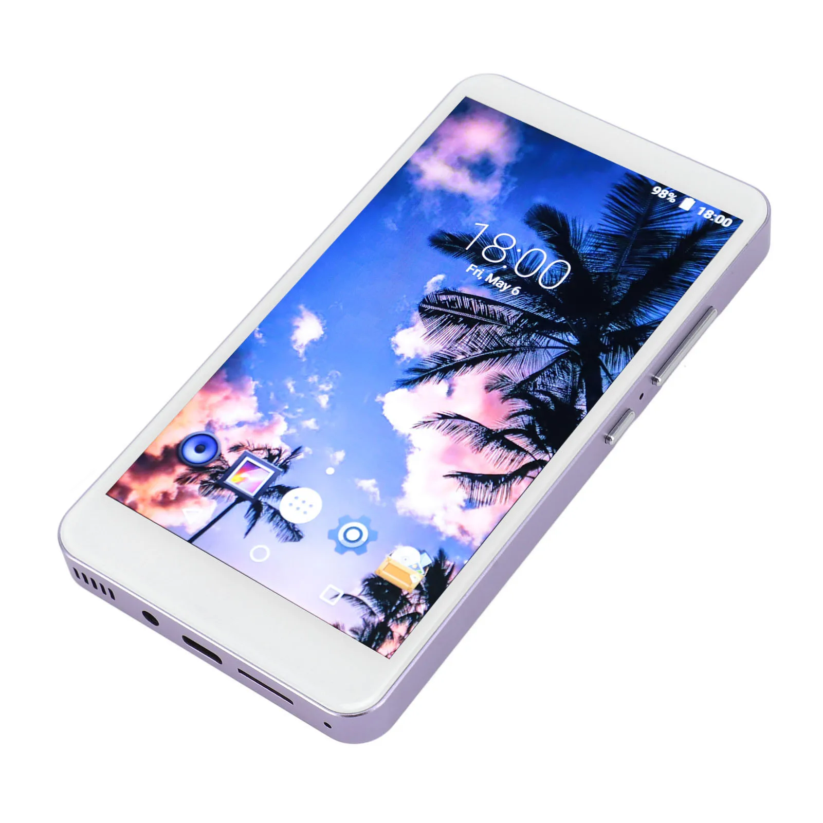 Portable WiFi Music Player HD Noise Reduction Lossless 5 inch 16GB ROM Bluetooth MP4 Player with FM Radio for Movies for Sports