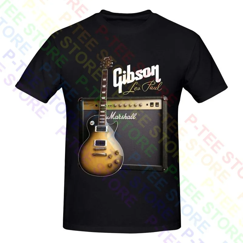 Gibson Les Paul Guitar Shirt T-Shirt Tee Rare Funny Hip Hop Di Alta Qualità
