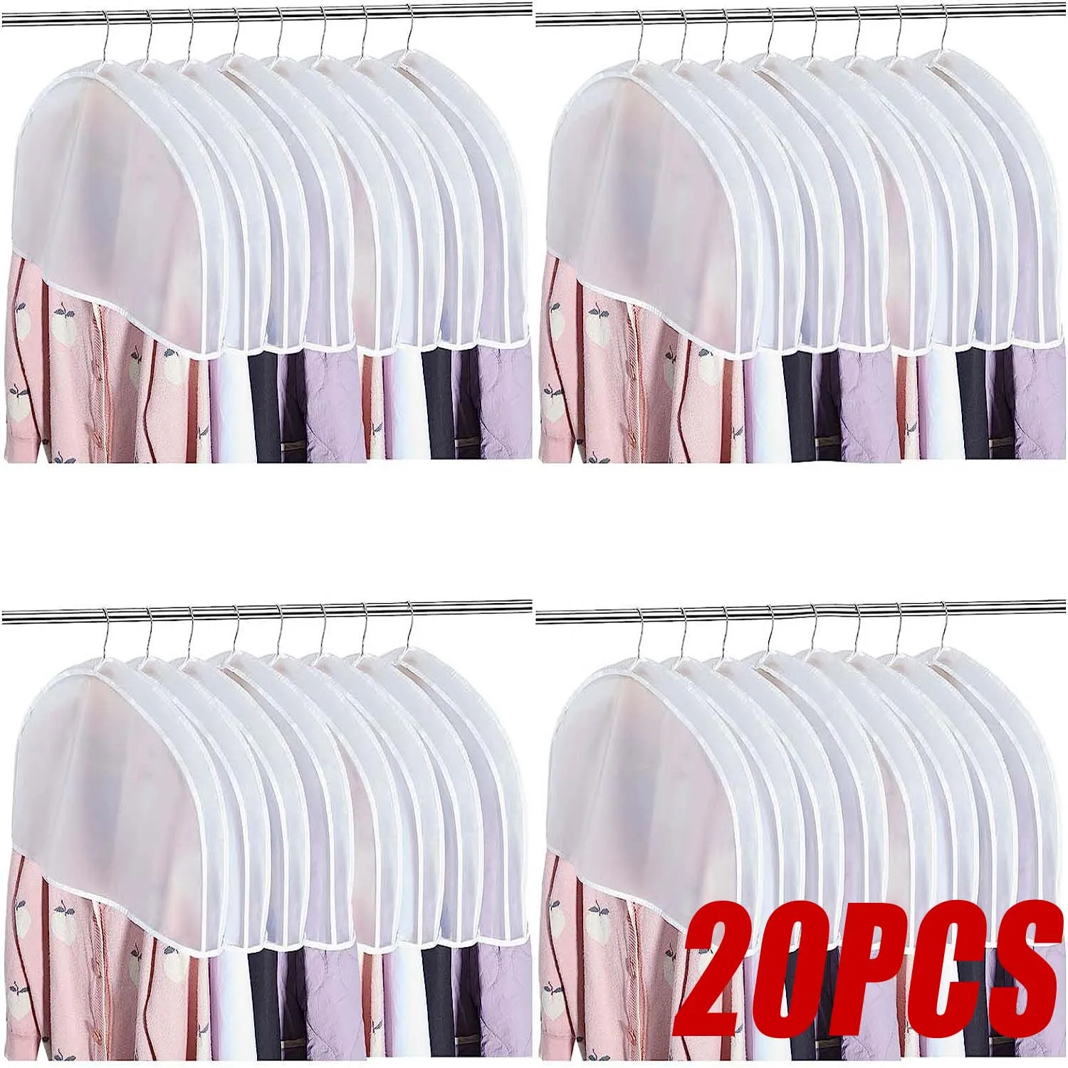 20pcs Clothes Hanging Dust cover wedding Dress Suit Coat Storage Bag