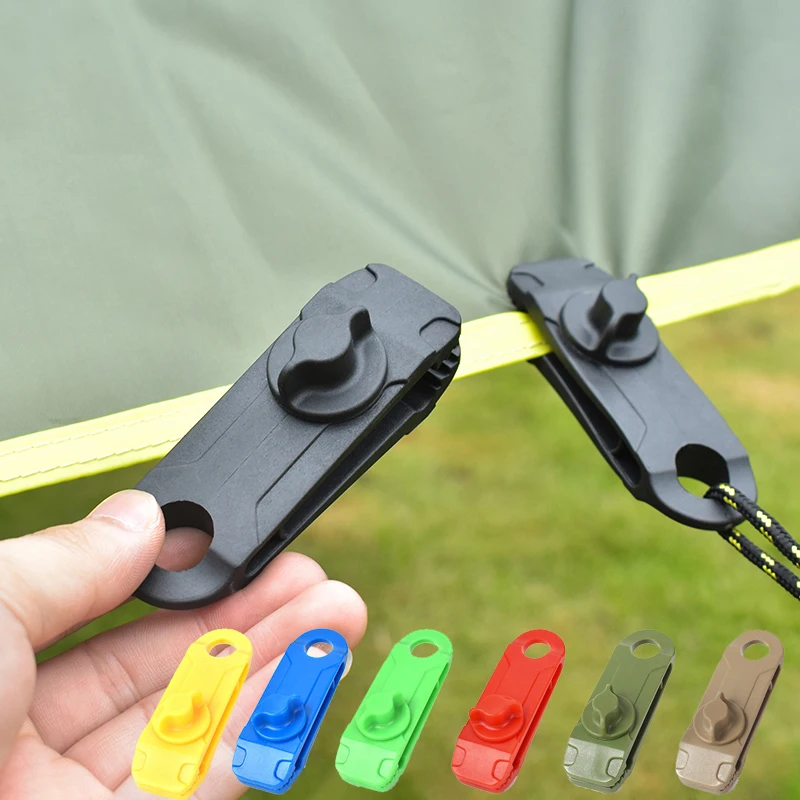 

8/10pcs Camping Tarp Clip Lock Grip Gator Tent Clamp Caravan Awning Fastener Banner Holder Car Cover Clamp