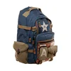 Disney's New Marvel Captain America Canvas Backpack Men's Backpack Casual Fashion Student Computer Bag Men's Travel Backpack 2