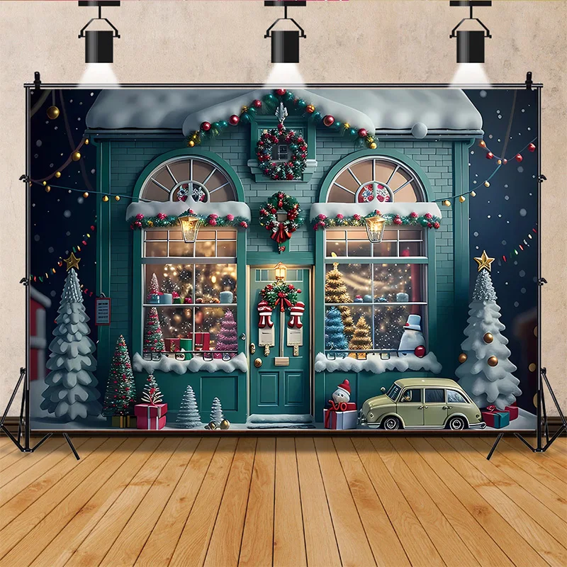 

SHENGYONGBAO Christmas Day Photography Backdrops Happy Magic Xmas Eve New Year Candy Fireplace Studio Background Props JD-06