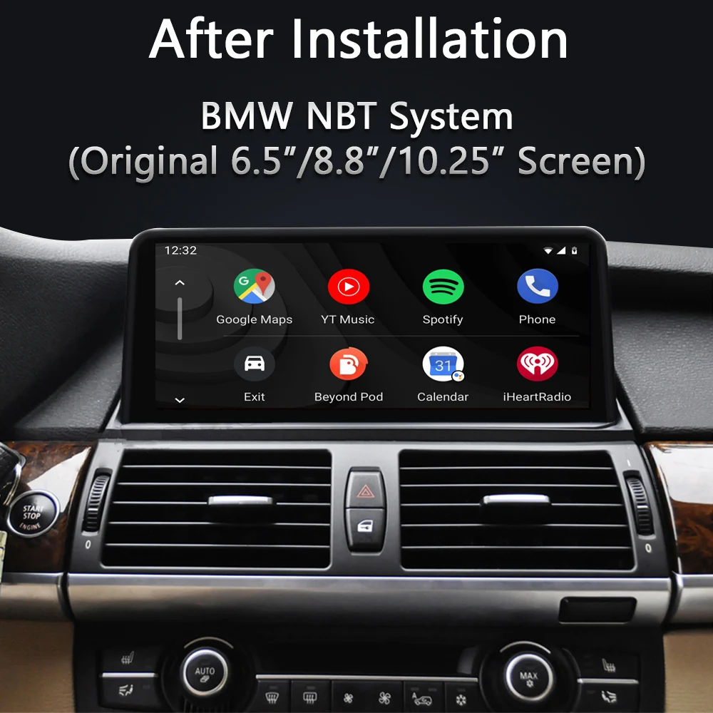 For BMW NBT CIC EVO Carplay 1 2 3 4 Series X1 X3 F25 F26 F48 E70 F10 MINI X4 X5 X6 F56 F15 Wireless CarPlay Android Auto Decoder