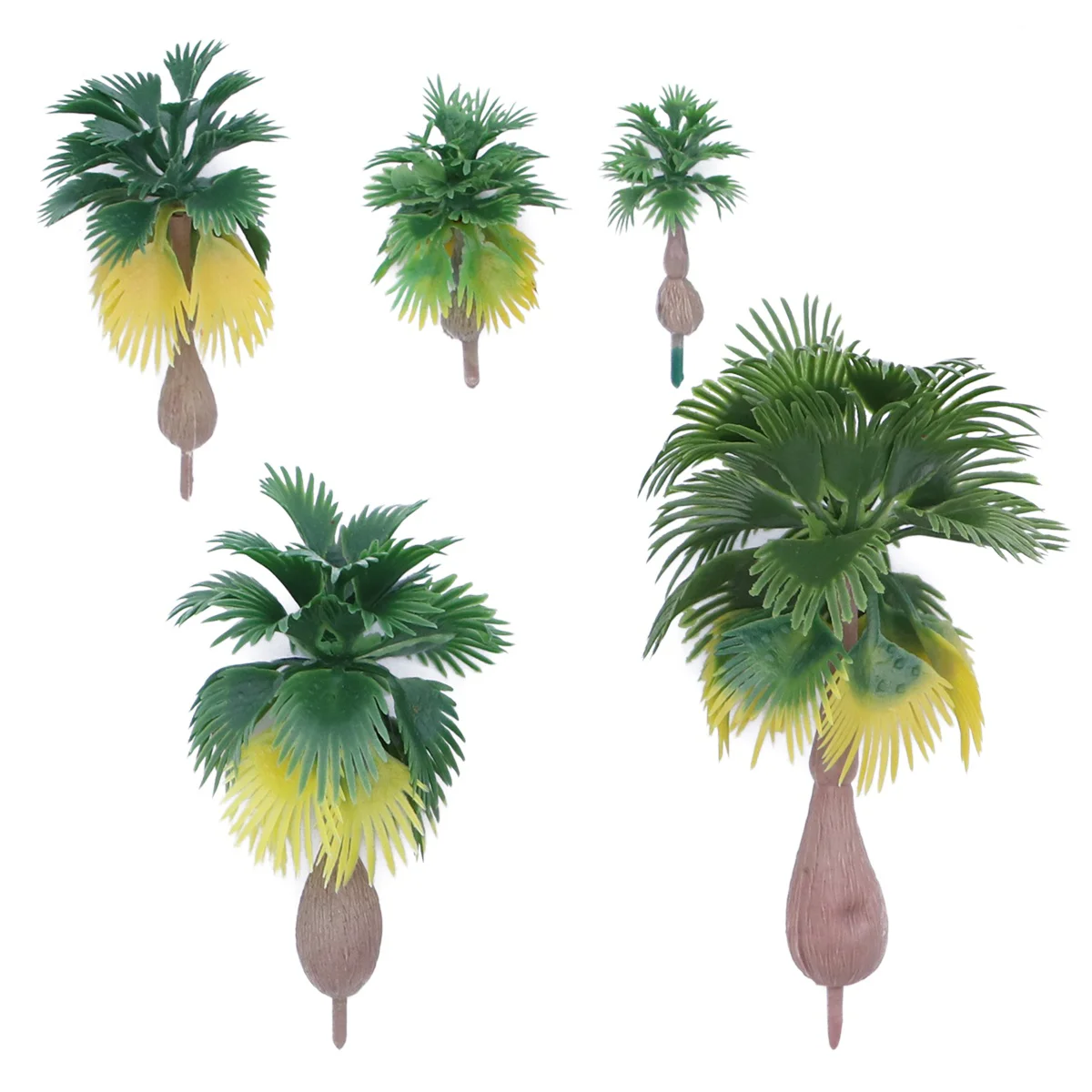 

Model Train Palm Trees Tropical Forest Landscape Train Railroad Architecture Diorama Tree Decor Artificial Plant Accessory