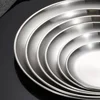 6Pcs Stainless Steel Plate Set BBQ Fried Chicken Barbecue Meat Plate Vegetable Fruit Storage Tray Party Cake Dessert Plate 2