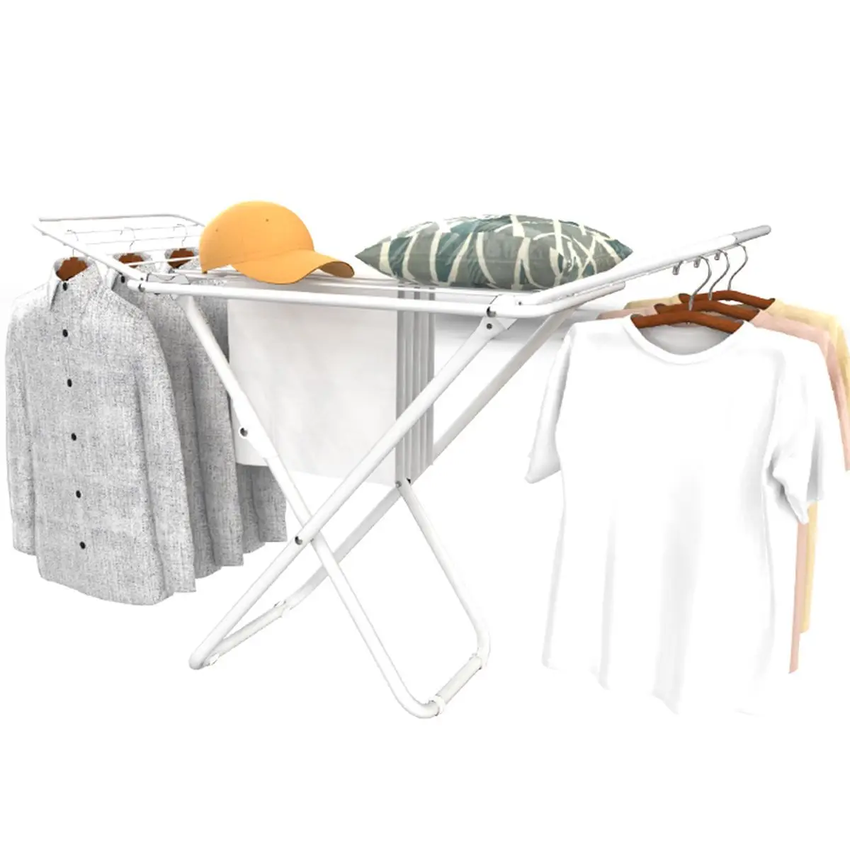 Universal X-leg Floor-standing Clothes Drying Rack Balcony With Folding Clothes Drying Rack Indoor And Outdoor Drying Rack 5