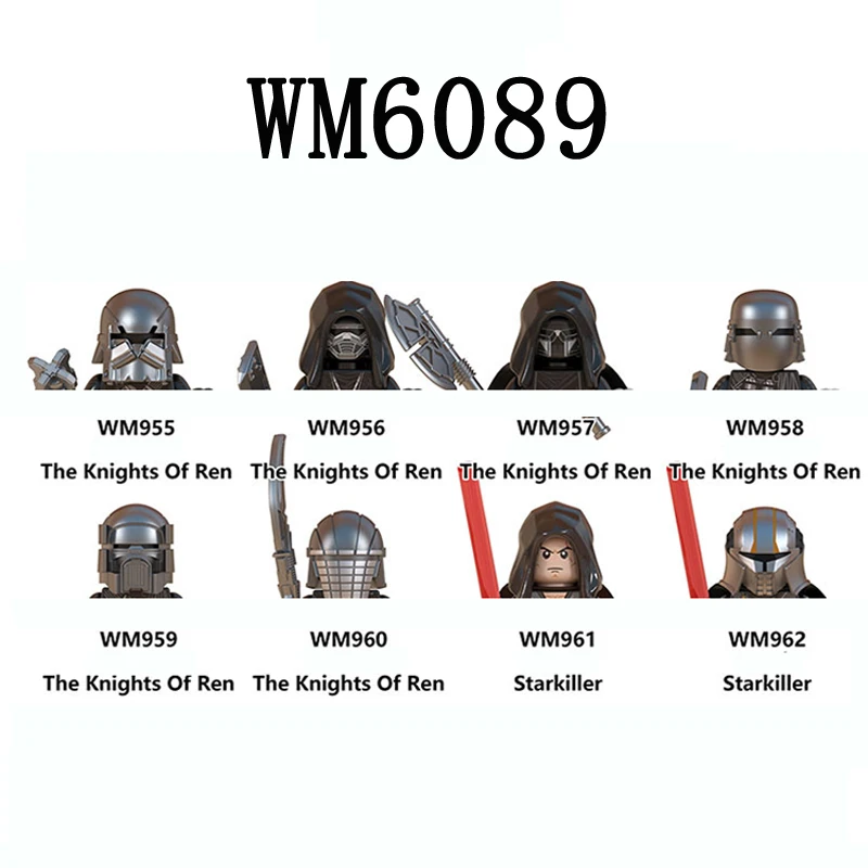WM6089 빌딩 블록 8 개/대 Ren Starkiller 벽돌 그림의 Kningts ..
