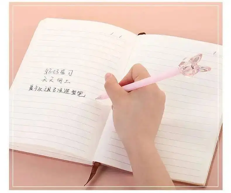 1 Stück Lytwtw's Schreibwaren, niedlicher Kristall-Kaninchen-Gelstift, Schule, Büro, Kawaii-Zubehör, kreative Geschenkstifte – Detail 2