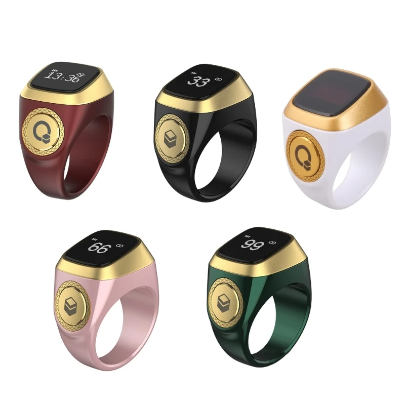 

for Smart Tally Counter Ring Led Counter Mini for Time Reminder Prayer Muslim Ei