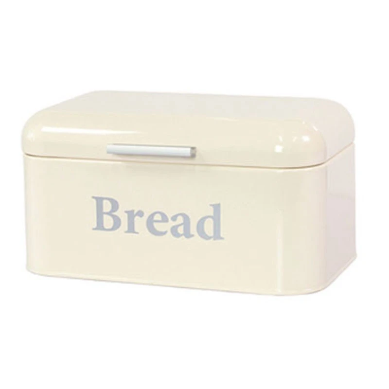 

Vintage Bread Box Cupboard Iron Snack Box Desktop Finishing Dust-Proof Storage Box Storage Bin Keeper Food Kitchen Shelf Decor