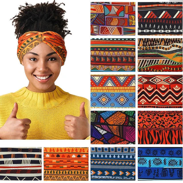 Widening High Strength Bohemian Yoga Sports Headband African Style Headband Yoga Headband For Exercise 3