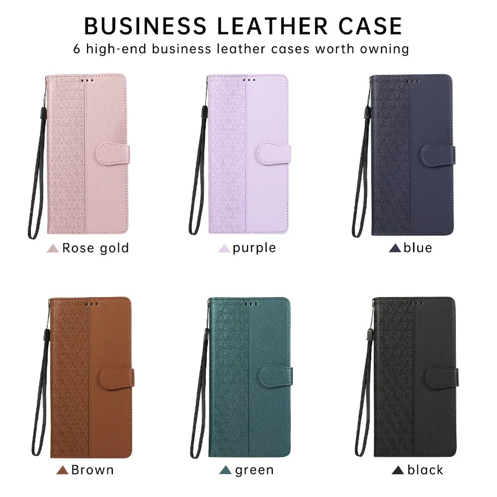 Custodia protettiva in pelle per iPhone 13 12 Mini 16 15 14 11 Pro Max XS XR 8 Plus Portafoglio con cinturino da polso e porta carte_voghion.com