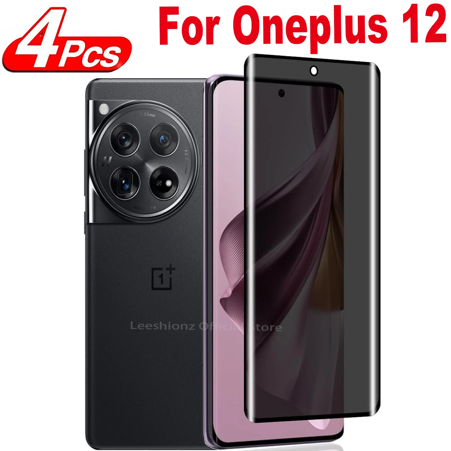 

1/4Pcs Anti Spy Tempered Glass For OnePlus 12 Screen Protector Privacy Glass Film