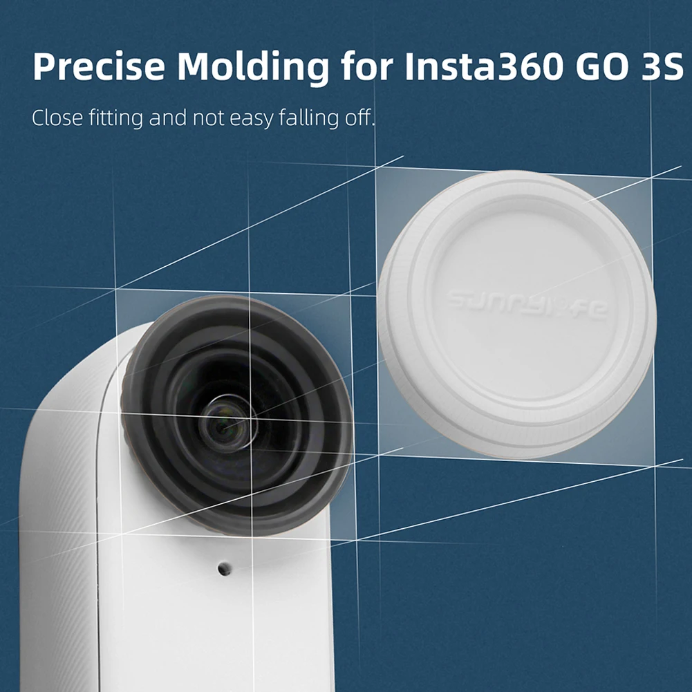 Insta360 GO 3S 실리콘 렌즈 커버 렌즈 보호 캡 먼지 방지 렌즈 보호기 렌즈 캡 커버 카메라 액세서리