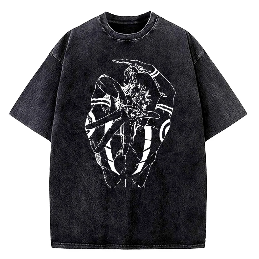 Jujutsu Kaisen Gojo Satoru Vintage Graphic Cotton T-Shirt - Unisex Short Sleeve Tee