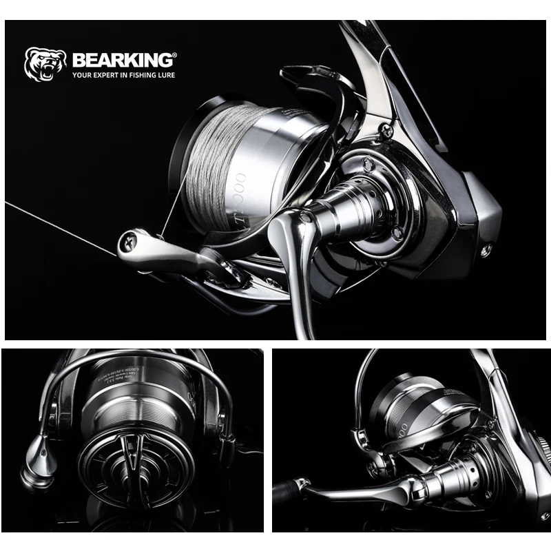 BEARKING Brand LT series Stainless steel bearing 5.5:1 Fishing Reel Drag System 15Kg Max Power Spinning Wheel Fishing Coil for spinning fishing reels,fishing reels